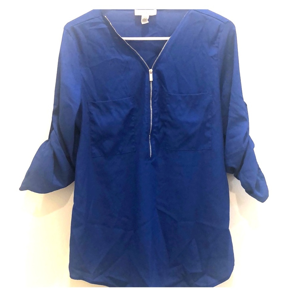 Calvin Klein Royal Blue Tunic Blouse